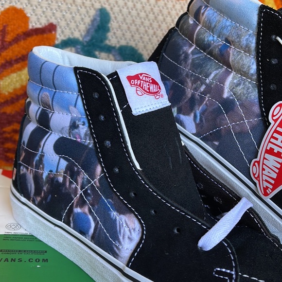 Vans Sk8-Hi Moca Frances Stark/Black Men’s sneakers - skate shoes - Picture 8 of 16